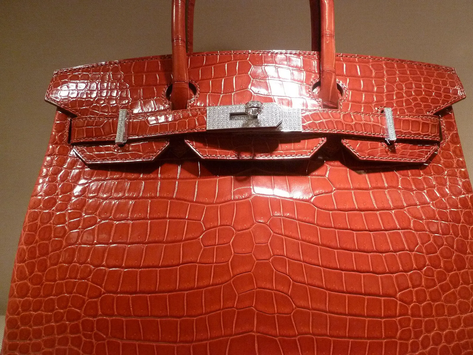 Hermès Birkin 30, matte Porosus crocodile, palladium hardware